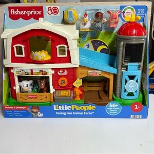 Fisher-Price Little People Animal Farm - Red, Blue, and White